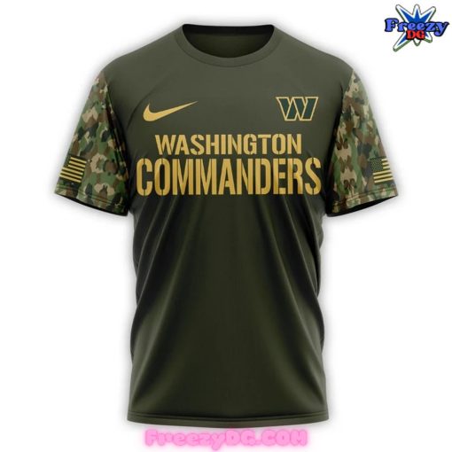 Washington Commanders Military Tribute Camouflage Special T-Shirt