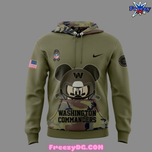 Washington Commanders x Mickey Mouse x Salute to Service Special Hoodie