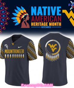 West Virginia Mountaineers Native American Heritage Month Football Jersey