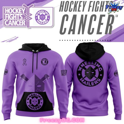 Wheeling Nailers Hockey Fights Cancer 2024 Hoodie