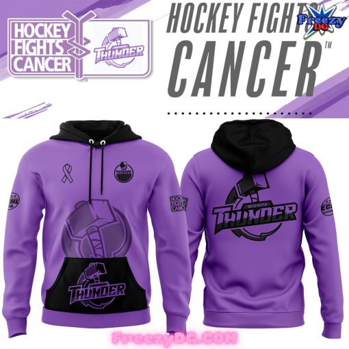 Wichita Thunder Hockey Fights Cancer 2024 Hoodie