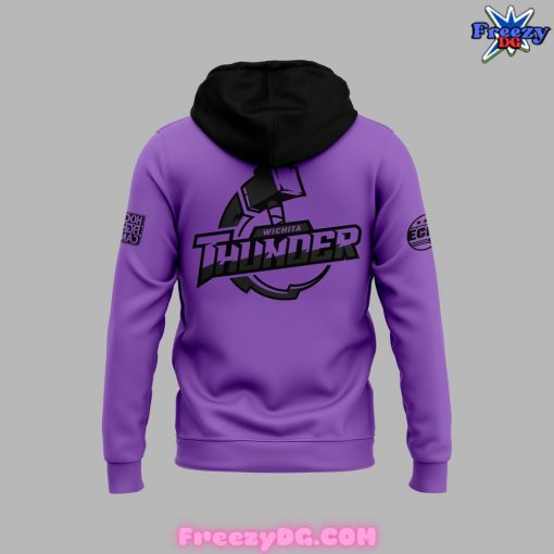 Wichita Thunder Hockey Fights Cancer 2024 Hoodie