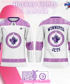 Winnipeg Jets Hockey Fights Cancer Special Hockey Jersey