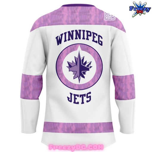 Winnipeg Jets Hockey Fights Cancer Special Hockey Jersey