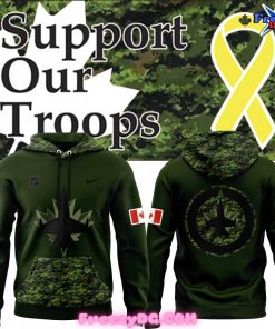 Winnipeg Jets Support Our Troops Special Hoodie