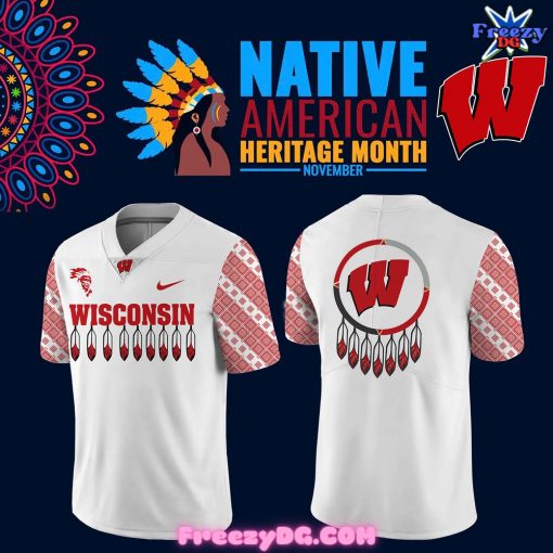 Wisconsin Badgers Native American Heritage Month Football Jersey