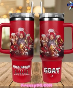 Alabama Crimson Tide Thank You Nick Saban Coach Stanley Tumbler Cup