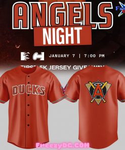 Anaheim Ducks x Los Angeles Angels Special Baseball Jersey