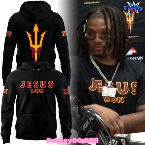 Arizona State Sun Devils Jesus Won Black Hoodie