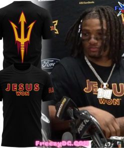 Arizona State Sun Devils Jesus Won Black T-Shirt