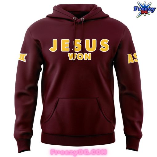 Arizona State Sun Devils Jesus Won Red Hoodie