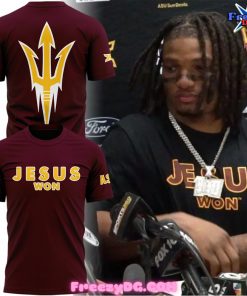 Arizona State Sun Devils Jesus Won Red T-Shirt