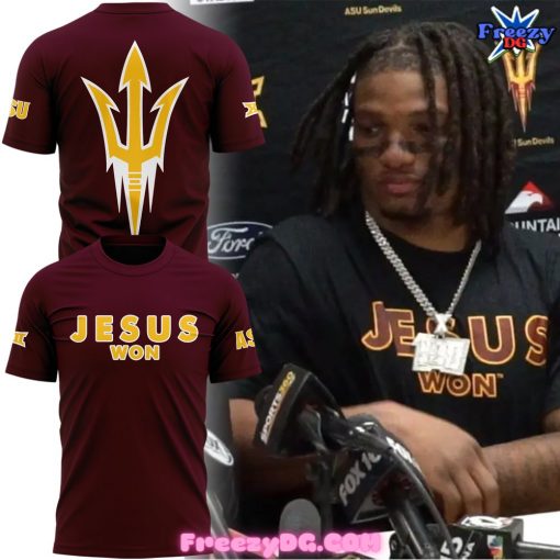 Arizona State Sun Devils Jesus Won Red T-Shirt