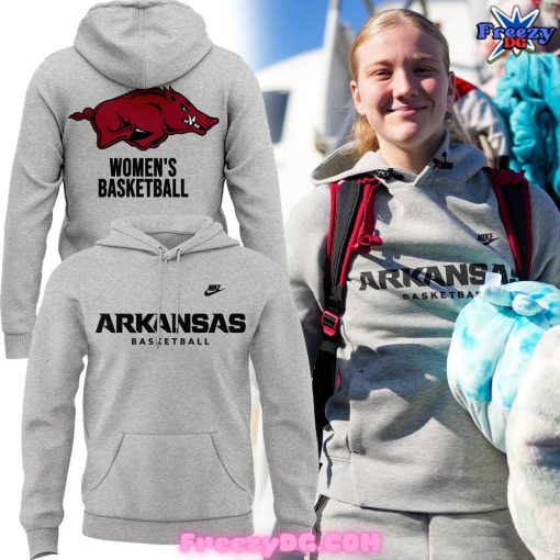 Arkansas Razorback Women’s Basketball Grey Hoodie