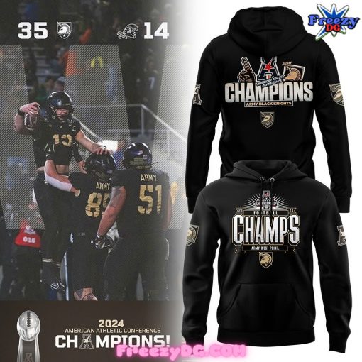 Army Black Knights 2024 AAC Champions Special Hoodie