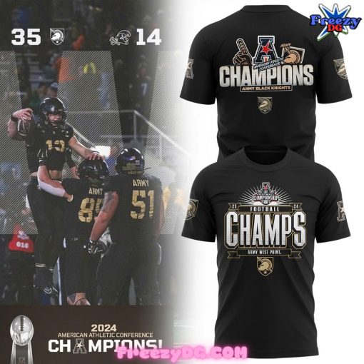 Army Black Knights 2024 AAC Champions Special T-Shirt