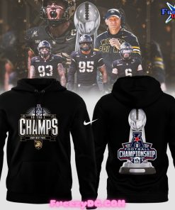 Army Black Knights AAC Champions 2024 Black Hoodie