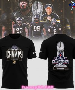 Army Black Knights AAC Champions 2024 Black T-Shirt