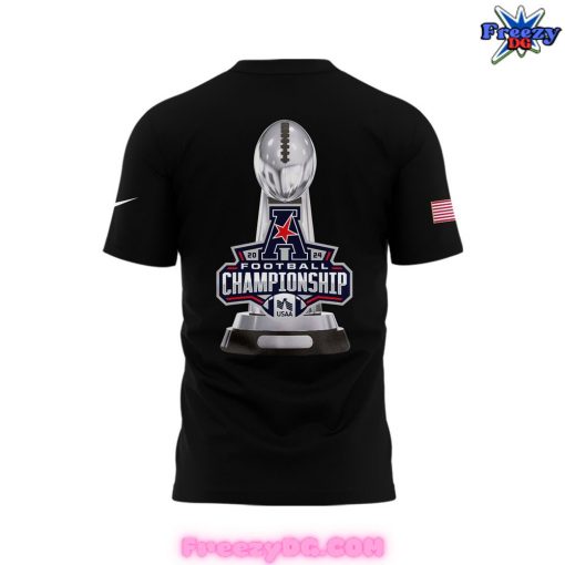 Army Black Knights AAC Champions 2024 Black T-Shirt