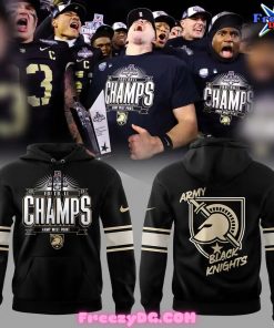 Army Black Knights Football Champions 2024 Black Hoodie