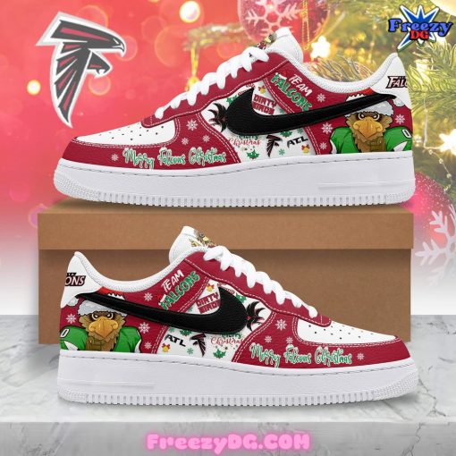 Atlanta Falcons Merry Falcons Christmas Nike Air Force 1