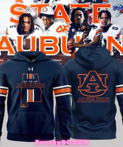 Auburn Tigers State of Auburn 2024 Navy Hoodie