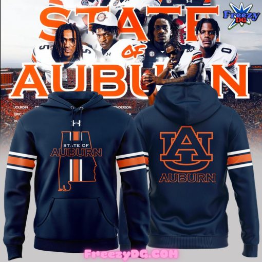 Auburn Tigers State of Auburn 2024 Navy Hoodie