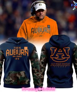 Auburn Tigers War Eagle Special Camo Navy Blue Hoodie