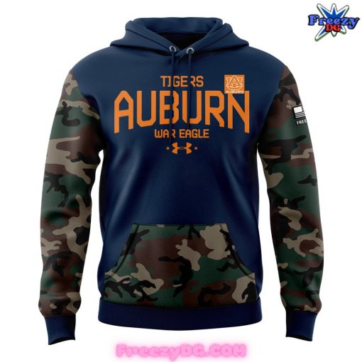 Auburn Tigers War Eagle Special Camo Navy Blue Hoodie