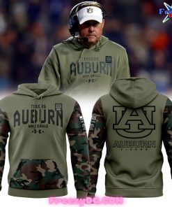 Auburn Tigers War Eagle Special Camo Olive Green Hoodie