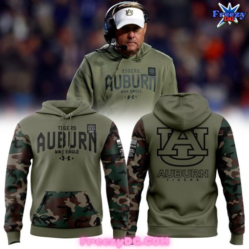 Auburn Tigers War Eagle Special Camo Olive Green Hoodie