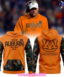 Auburn Tigers War Eagle Special Camo Orange Hoodie