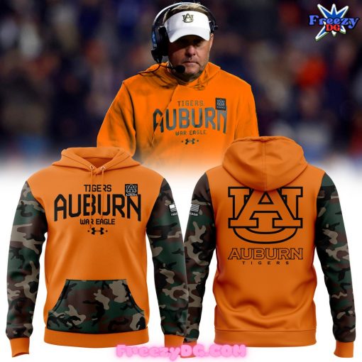 Auburn Tigers War Eagle Special Camo Orange Hoodie