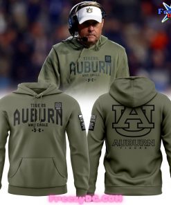 Auburn Tigers War Eagle Special Olive Green Hoodie