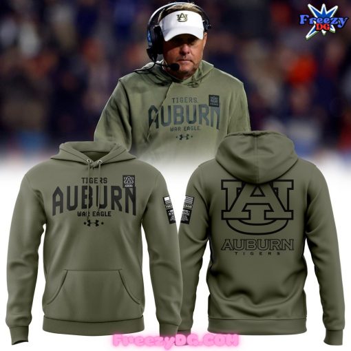 Auburn Tigers War Eagle Special Olive Green Hoodie