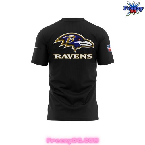 Baltimore Ravens Angry Runs 2024 Black T-Shirt