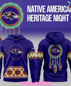 Baltimore Ravens Native American Heritage 2024 Hoodie