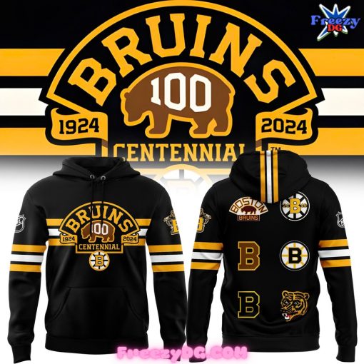 Boston Bruins 100th Birthday Throwback Limited Black Hoodie