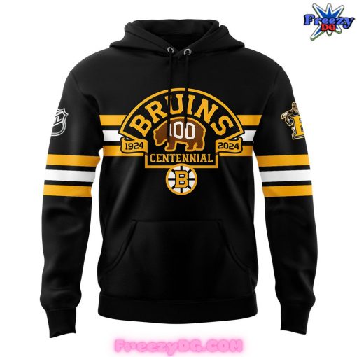 Boston Bruins 100th Birthday Throwback Limited Black Hoodie