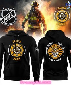 Boston Bruins Firefighter Appreciation Night Black Hoodie