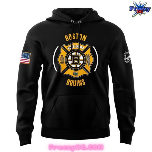 Boston Bruins Firefighter Appreciation Night Black Hoodie