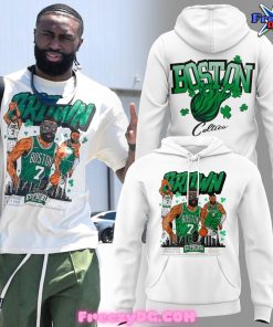 Boston Celtics Jaylen Brown 2024 White Hoodie