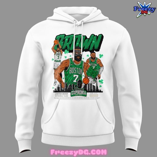 Boston Celtics Jaylen Brown 2024 White Hoodie