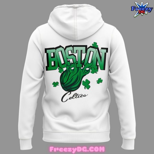 Boston Celtics Jaylen Brown 2024 White Hoodie