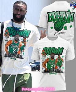 Boston Celtics Jaylen Brown 2024 White T-Shirt