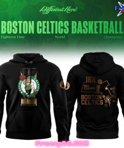 Boston Celtics 18X Champions 2024 Black Hoodie