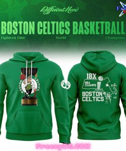 Boston Celtics 18X Champions 2024 Green Hoodie