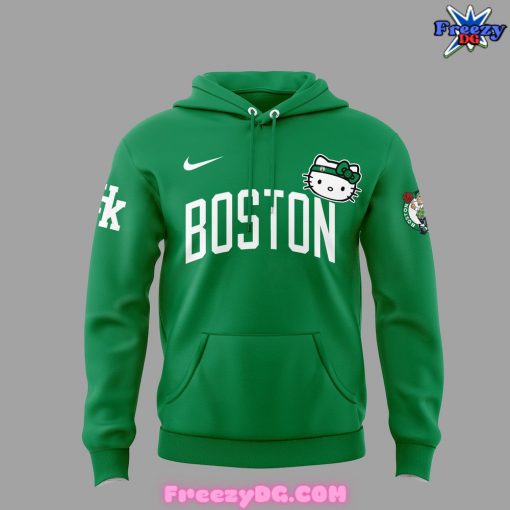 Boston Celtics Hello Kitty 2024 Green Hoodie