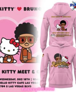 Bruno Mars x Hello Kitty Meet & Greet Pink Hoodie