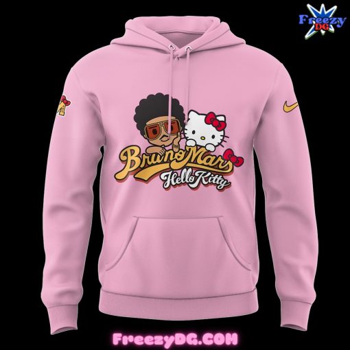 Bruno Mars x Hello Kitty Meet & Greet Pink Hoodie